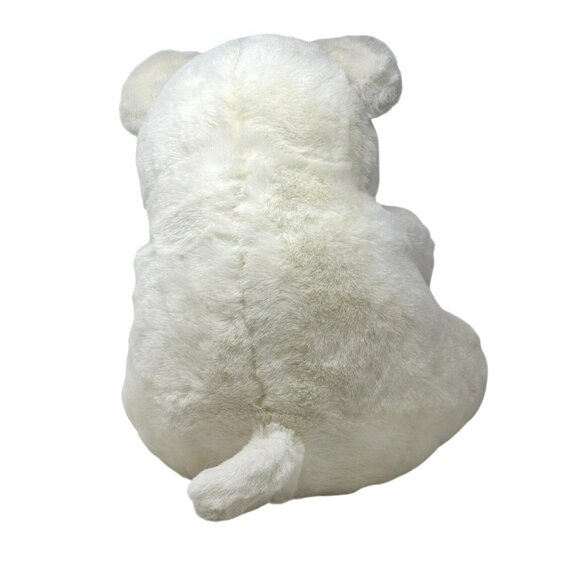 BEGGING BEAR American Wego White Teddy Bear 17" Plush Vintage 80's #8519 *READ* - Picture 8 of 11